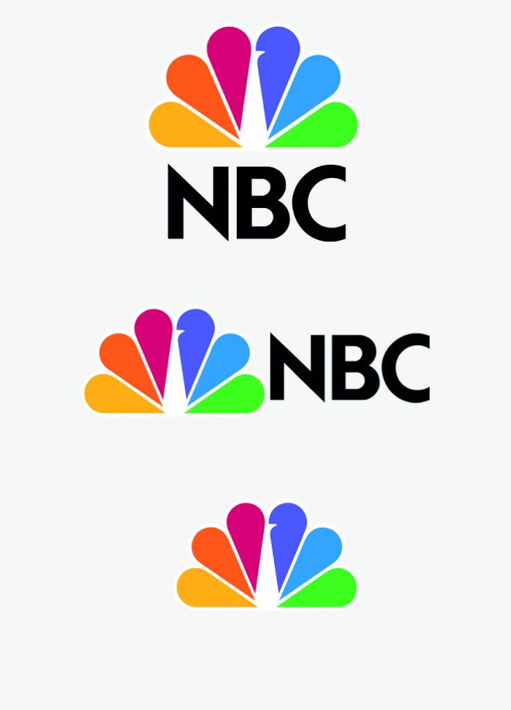 NBC logos responsive